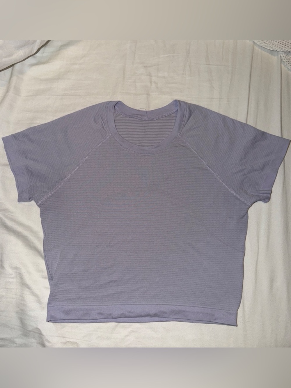 Lululemon Cropped Tee in Lavendar